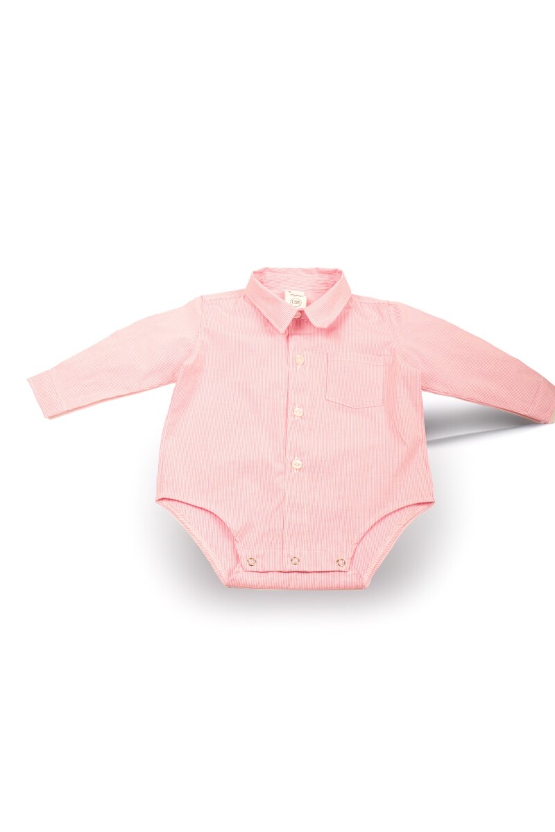 Camisa Body - A rayas rosa 
