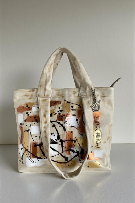 Cartera Kytzia Natural Multifunción Con Arte. Cartera Kytzia Natural Multifunción Con Arte.