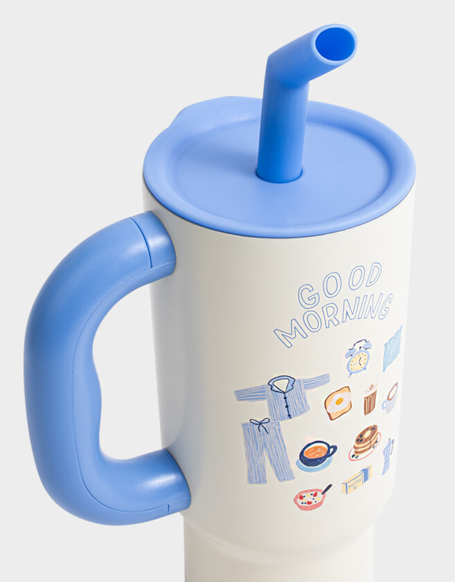 Artículos cocina Vaso Térmico Good Morning - Blanco Crudo