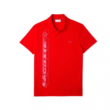 Lacoste Movement Polo 3D Signature RED