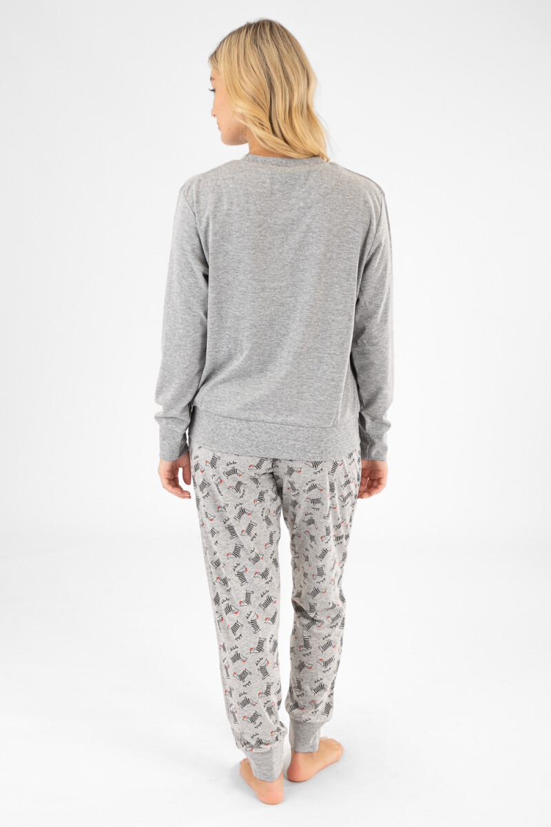 Pijama chien francais Gris
