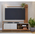 ESTANTE COLIBRI JURERE 1.8 FREIJO OFF WHITE HASTA TV 65" INVERFIN Unica