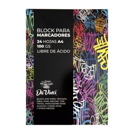 Block Da Vinci para Marcador A4 100grs 24 Hojas Block Da Vinci para Marcador A4 100grs 24 Hojas