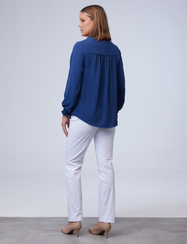 Blusa Frunces AZUL