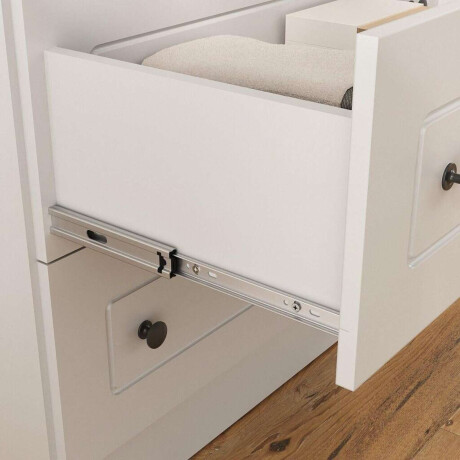 Ropero Americana PLUS 4 puertas 2 cajones 100%MDF Blanco