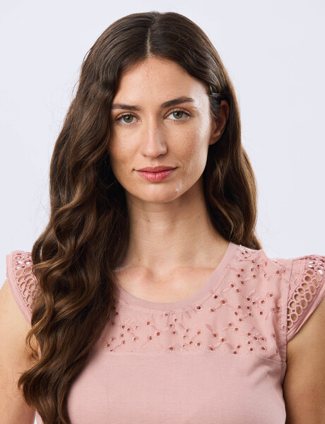 REMERA LISA DE ALGODÓN Rosa