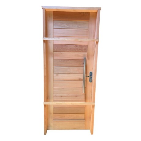PUERTA EXTRIOR DE EUCALIPTO 2,05 X 0,85 CON BARRAL Y MANIJA PUERTA EXTRIOR DE EUCALIPTO 2,05 X 0,85 CON BARRAL Y MANIJA