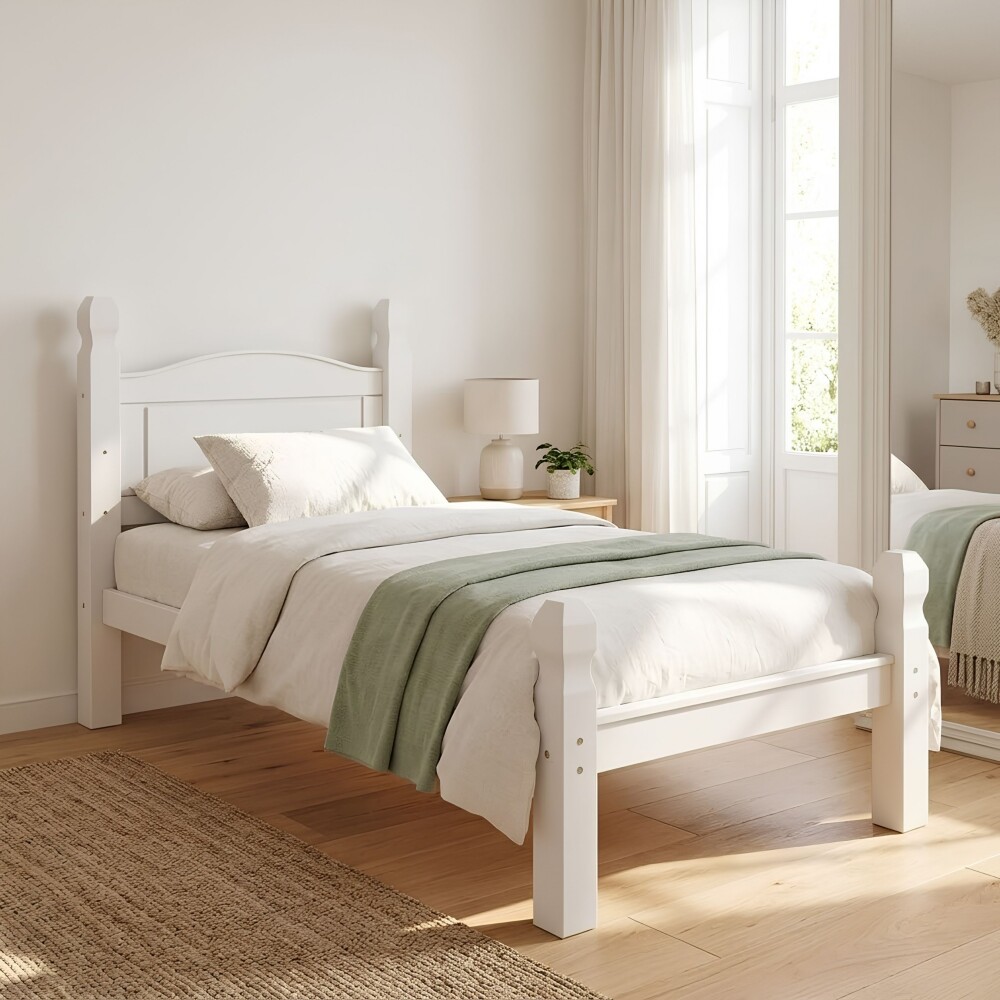 Cama 1 Plaza Madera Maciza Linea Mexicana Cama 1 Plaza Madera Maciza Linea Mexicana
