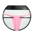 Tanga Colaless Ajustable De Algodón Rosa