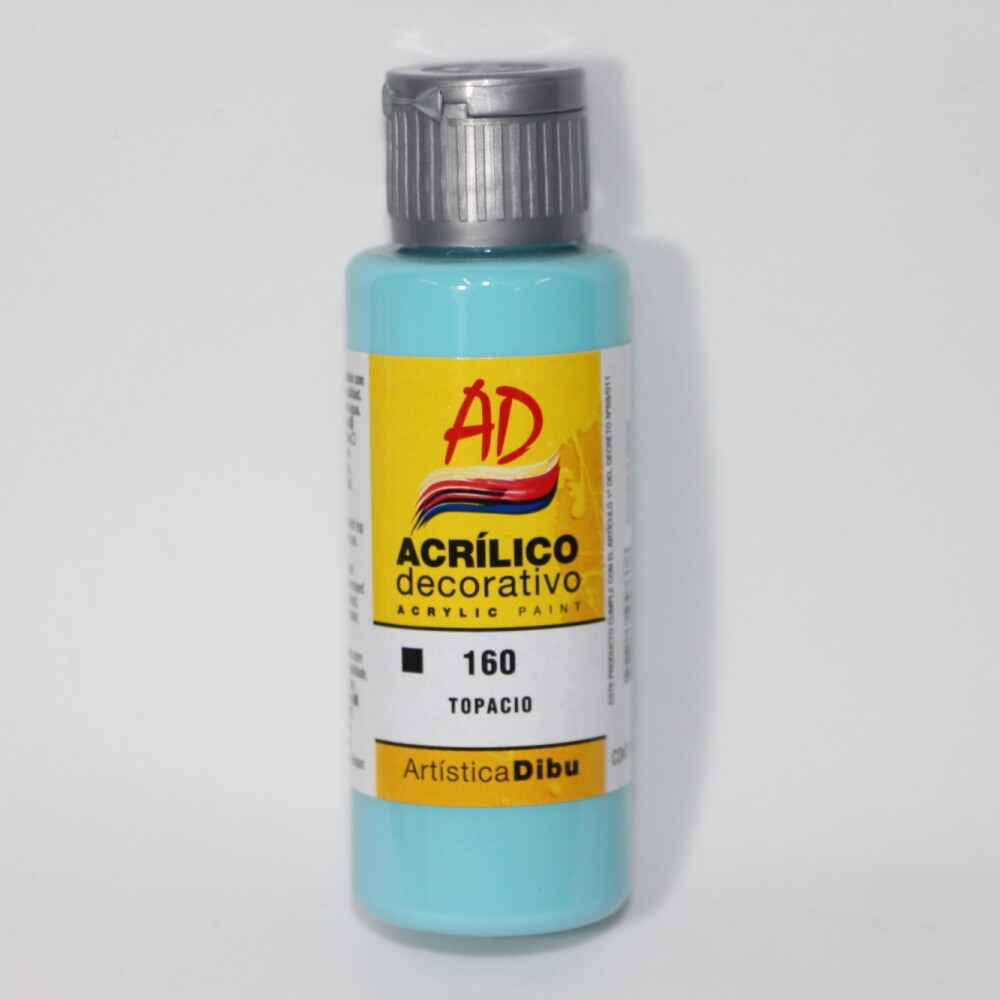 PINTURA ACRILICA ARTISTICA DIBU 60 ML. DIFERENTES COLORES COLOR TOPACIO 160