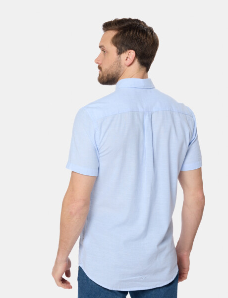 CAMISA DE LINO Celeste