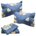 Juego Sabanas + Almohadas Alondra 2 Plazas Completo Diseños Variante Diseño Azul Oscuro