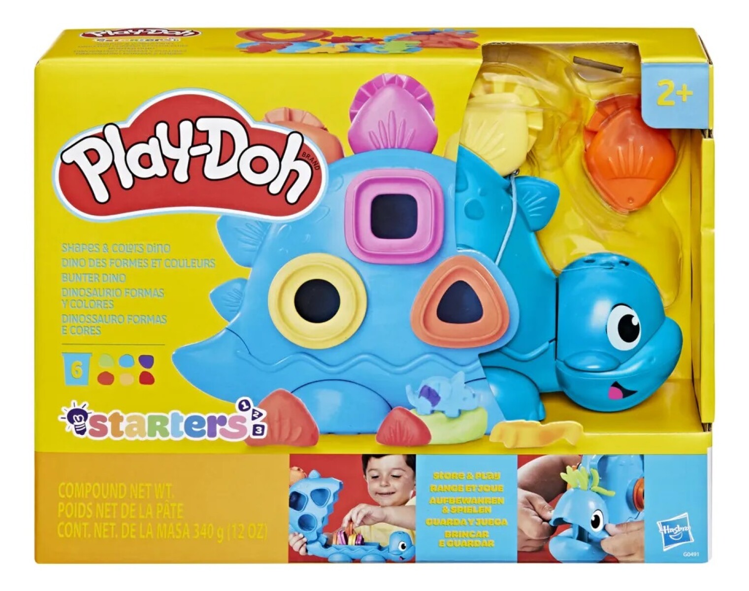 Play-Doh - Dinosaurio Formas y Colores 