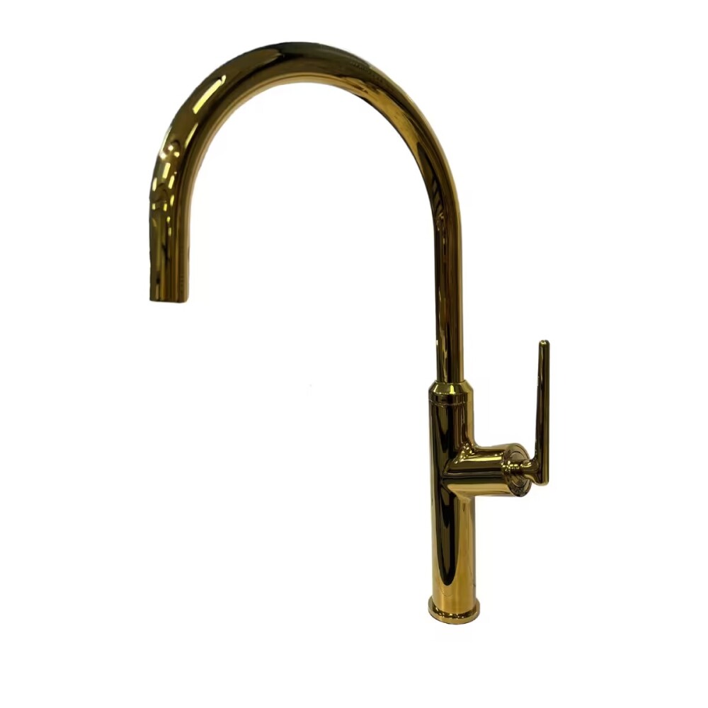Grifería de cocina Monocomando de mesada extensible Oro Brillante Grifería De Cocina Monocomando De Mesada Extensible Oro Brillante