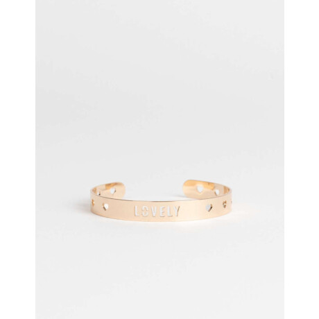 Brazalete De Metal Dorado