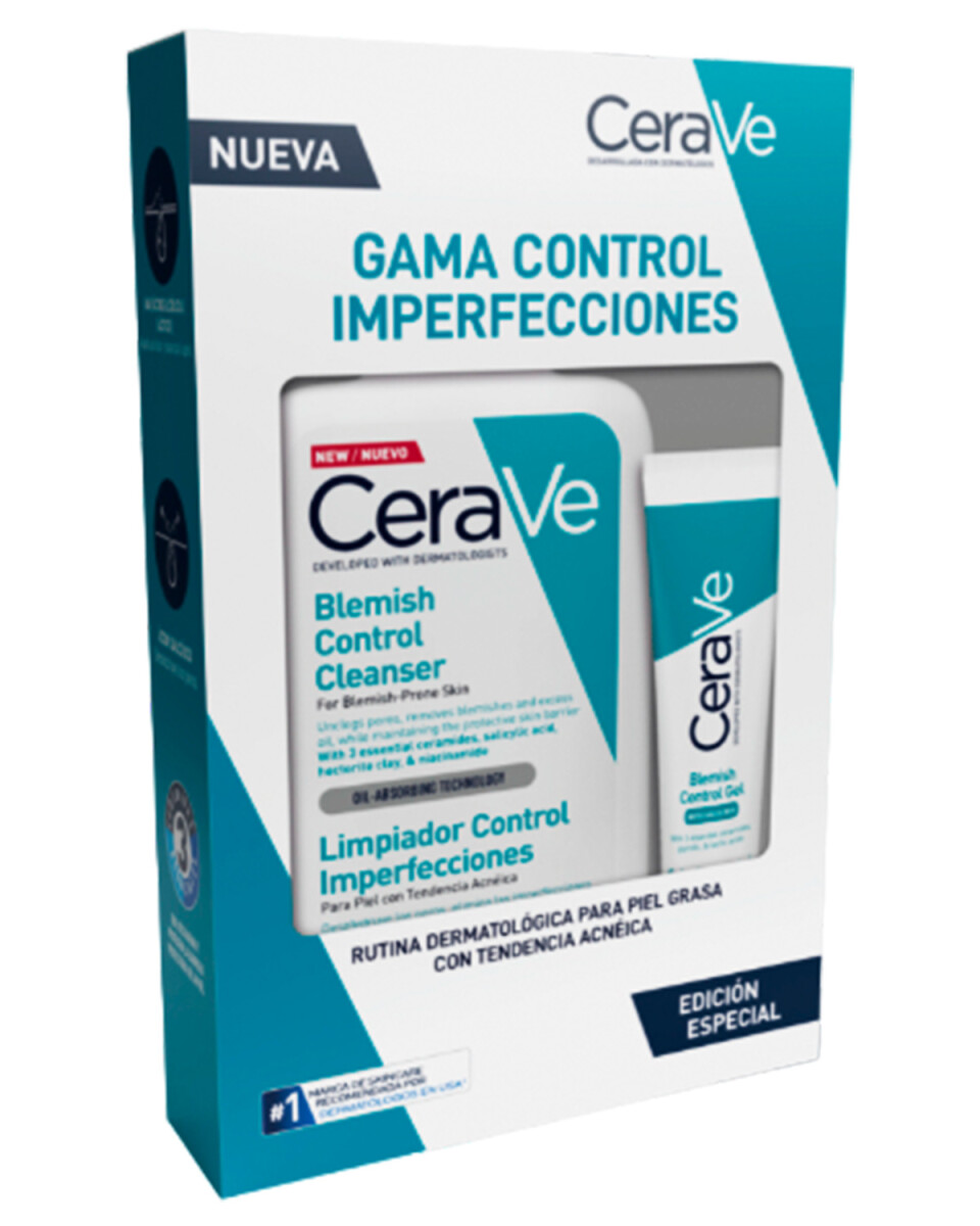 Pack CeraVe Control Imperfecciones Acne Gel Tratamiento + Limpiador 