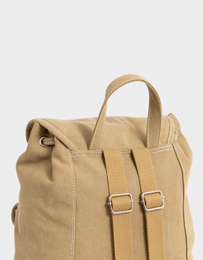 Mochilas Urbanas Mochila Canvas Beige - Marron Beige