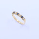 Anillo oro 18k con brillantes y zafiros. Anillo oro 18k con brillantes y zafiros.