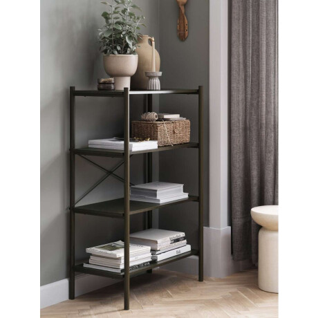 Estanteria Lindved 4 Estantes Roble Oscuro