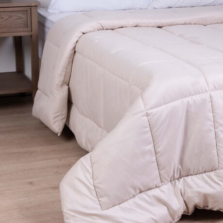 ACOLCHADO KING POLIESTER MARRON EMBOSSED TAUPE