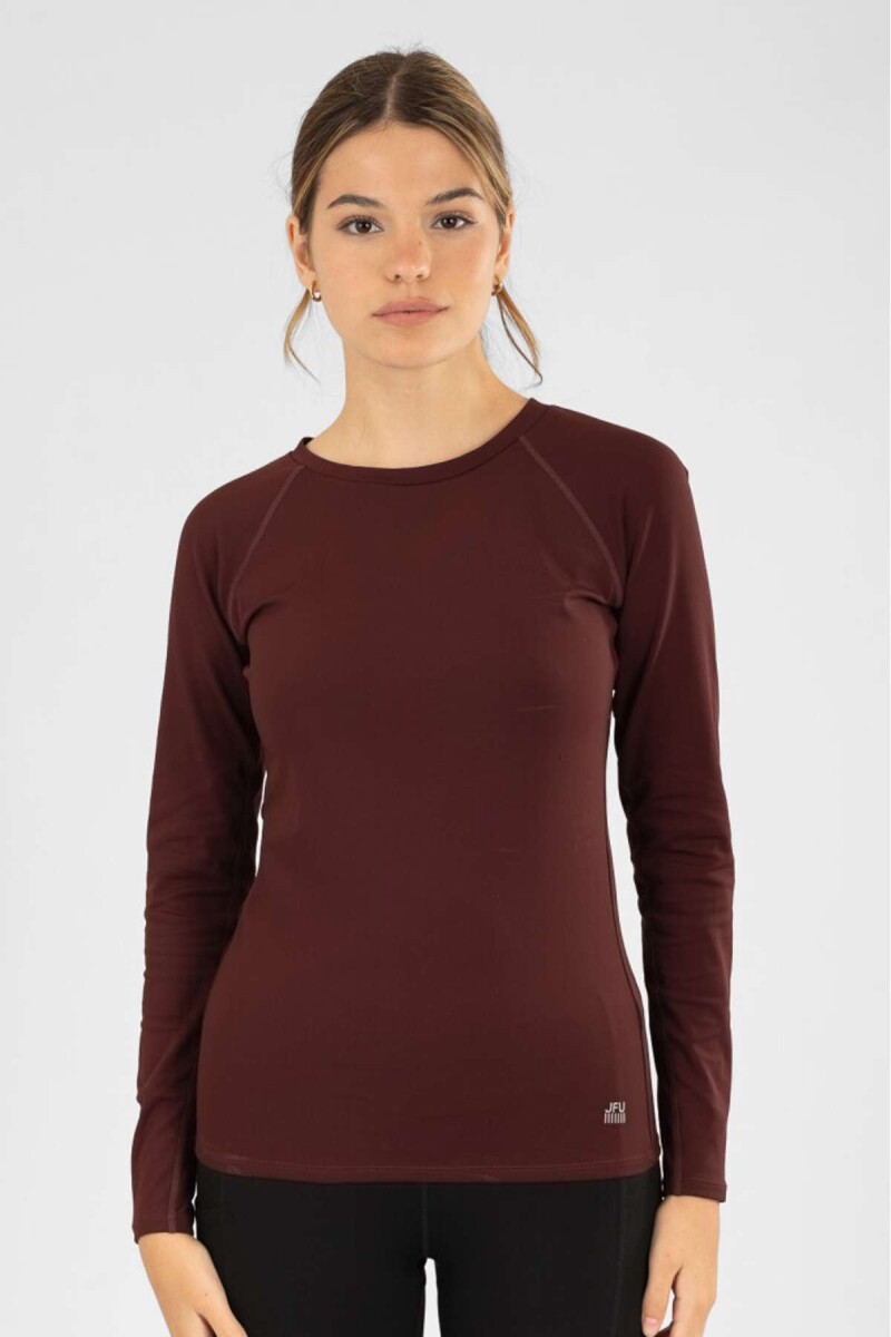 Remera manga larga fit - Bordeaux 
