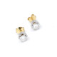 Caravanas Antiguas En Oro 18K Y Brillantes Caravanas Antiguas En Oro 18K Y Brillantes
