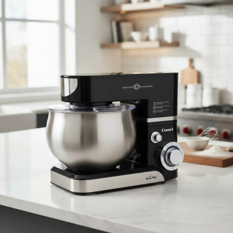 Batidora Planetaria Cuori Negro/plateado