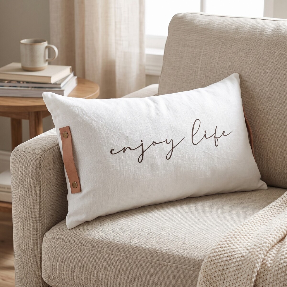 Almohadon Deco 60x36 Tusor - Pilar - Enjoy 