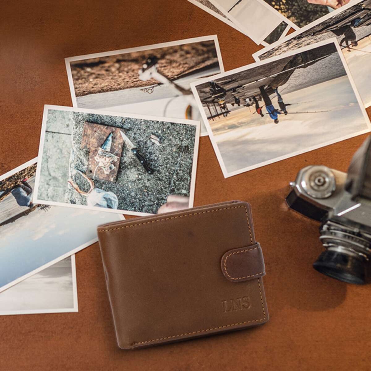 Billetera Cuero Morfeo - Ron 