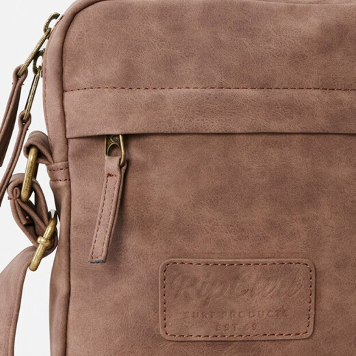 Bolso de mano Rip Curl Classic Leazard No Idea Pouch - Marrón Bolso de mano Rip Curl Classic Leazard No Idea Pouch - Marrón