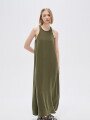 Vestido Albareda Verde Oliva Oscuro