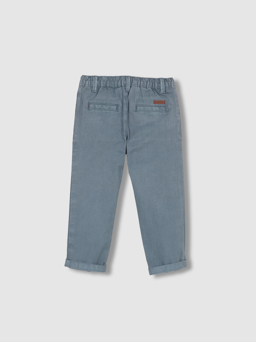 Pantalon Cintura Elastica Petroleo Claro