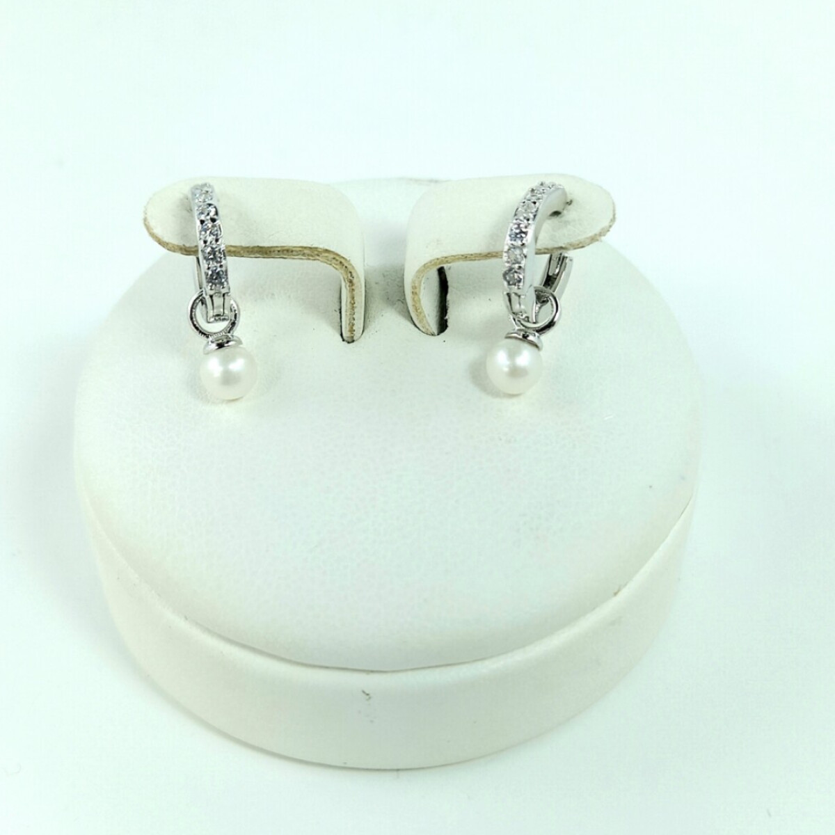 Par de aros de Plata 925 - Circonias 