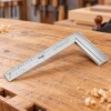 ESCUADRA ALUMINIO 10" 250x35x1,0mm con Regla TOLSEN Escuadra Aluminio 10" 250x35x1,0mm Con Regla Tolsen