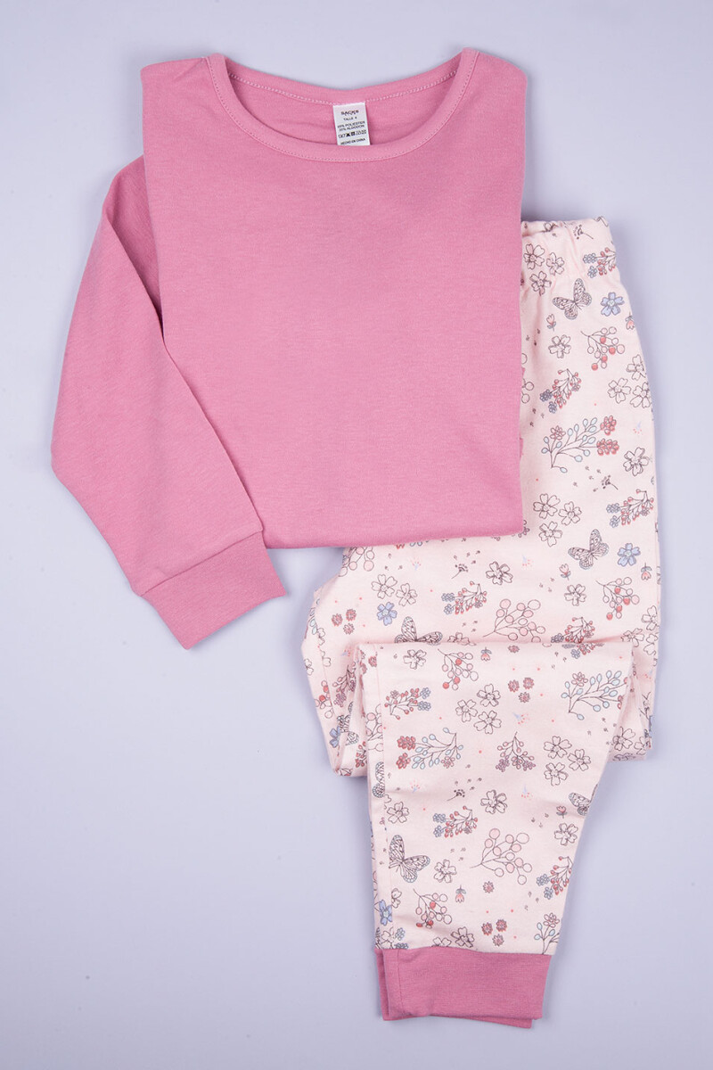 Pijama fran butterfly Rosa antique