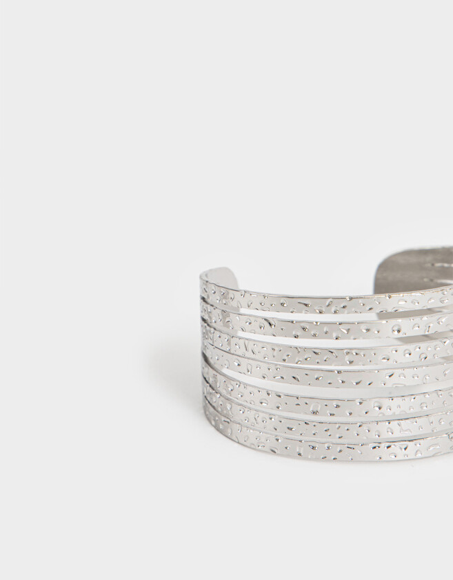 Brazaletes Metal diferenciado Brazalete De Metal - Plateado