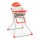 Silla de bebé para comer Bebesit Vectra con cinturón de 5 puntas Rojo