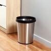 Tacho cesto basura circular 12L de acero inoxidable Tacho cesto basura circular 12L de acero inoxidable