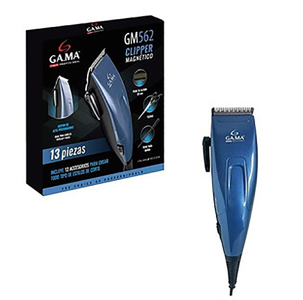 Cortadora de pelo GA.MA Italy GM 562 13 azul 220V - Sin color 