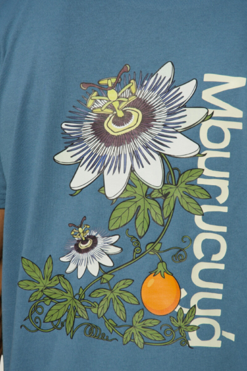 Camiseta Mburucuya Brixton Azul Piedra