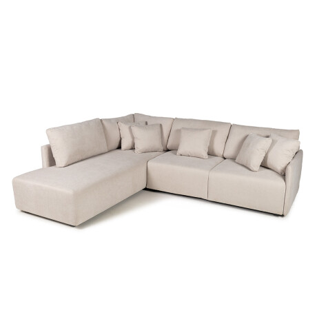 Rinconera Modulare - Tela Microfibra - Chaise izquierdo AA-10 (Beige)