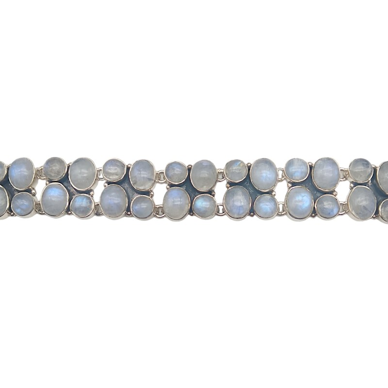 Pulsera Formas-Plata 925-Piedra Luna-PU3460 conpiedra