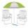Set Sombrilla FPS 70 + Silla Plegable + Saca Arena Playa MOR Verde/plata