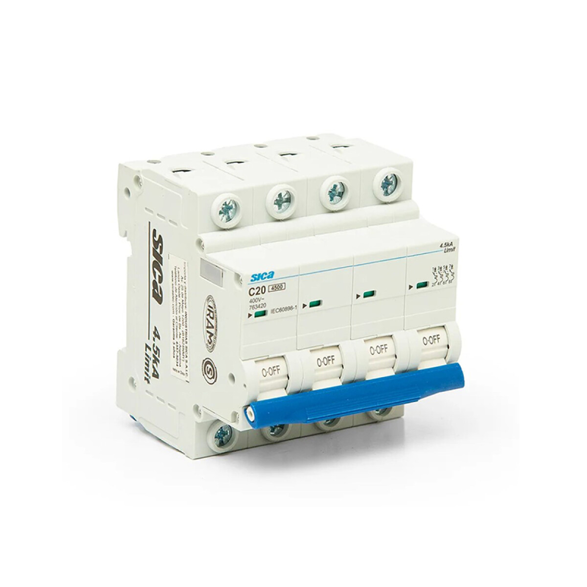 Llave térmica din sicalimit 4P 20A 4,5kA - SK2420N 