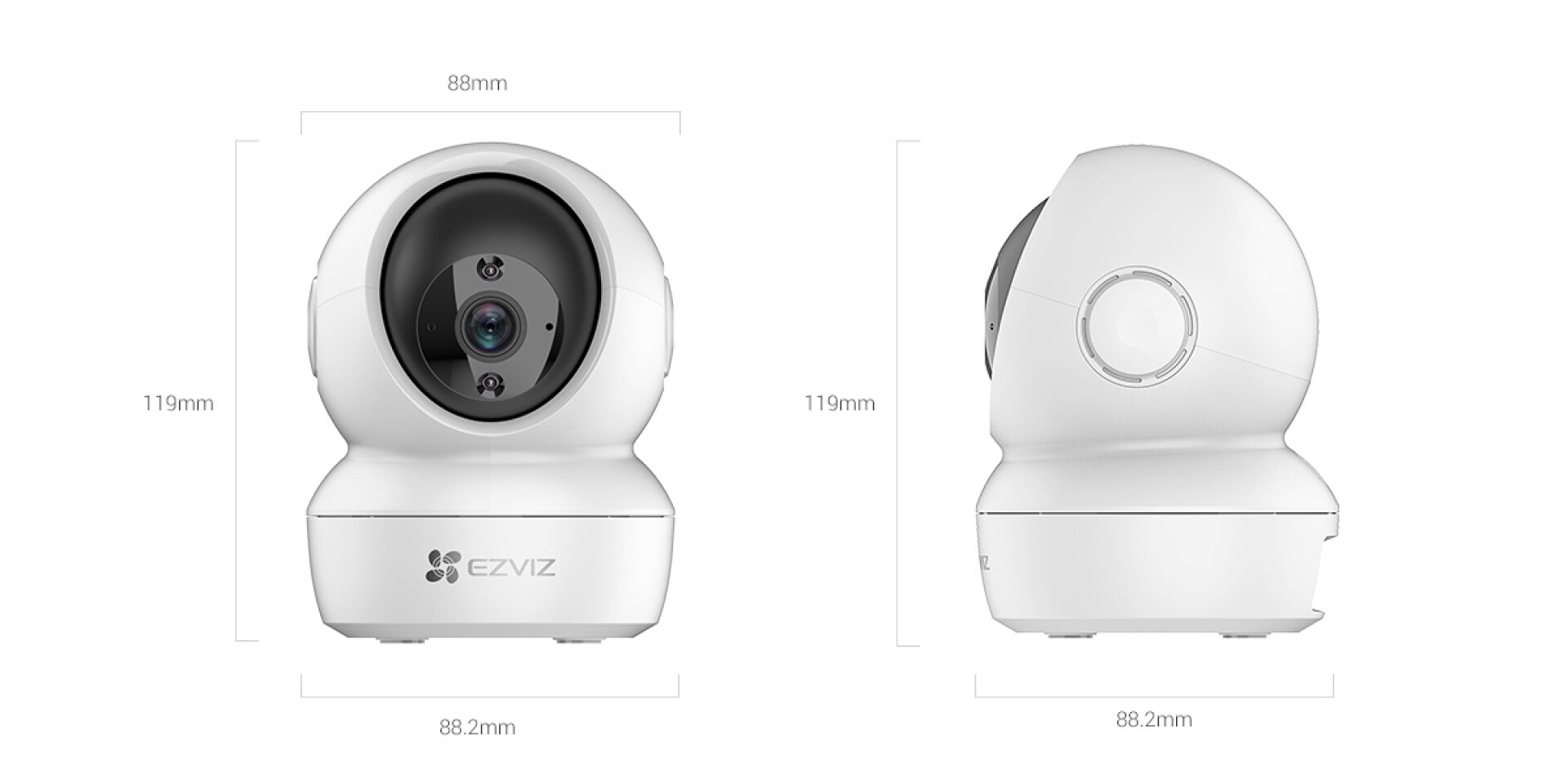 Camara Wifi Ezviz CS-H6C 3MP Fhd 