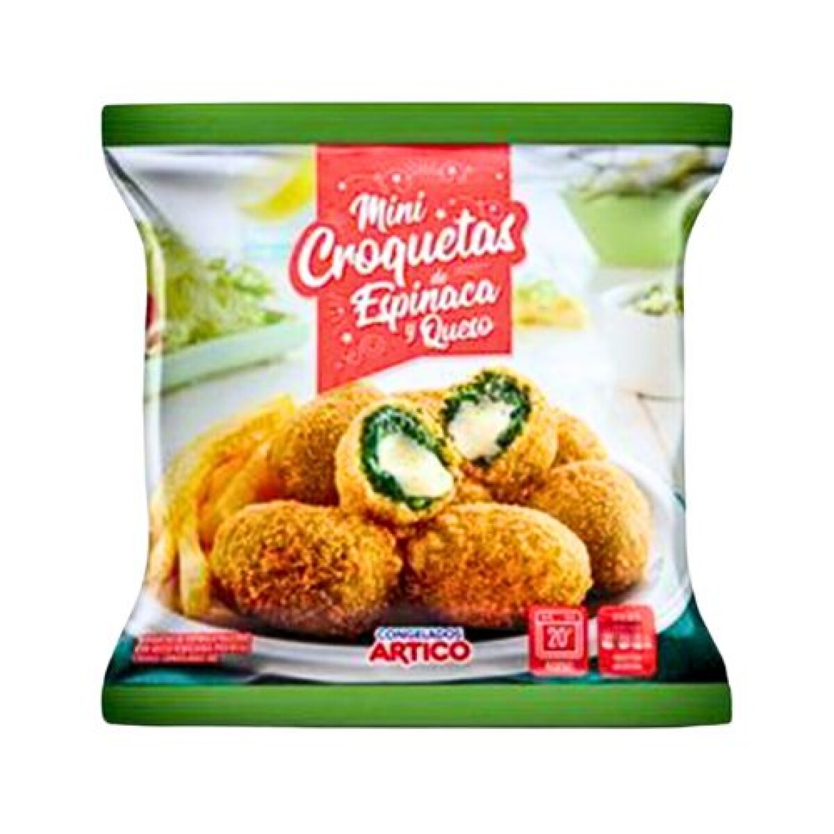 Mini croqueta de Espinaca y Queso Ártico - 1 kg 