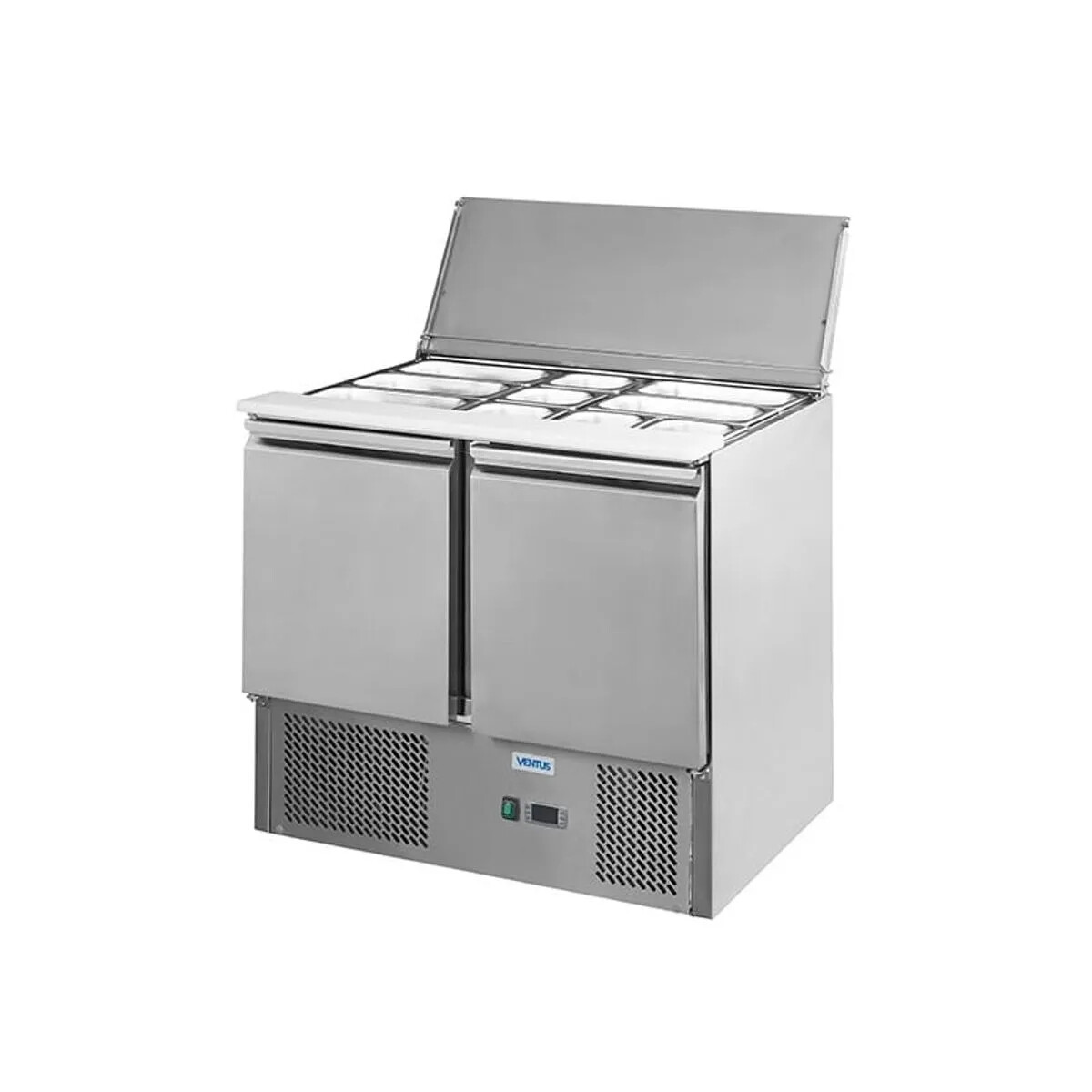 Heladera Bajo Mesada con Topinera 2 Puertas 