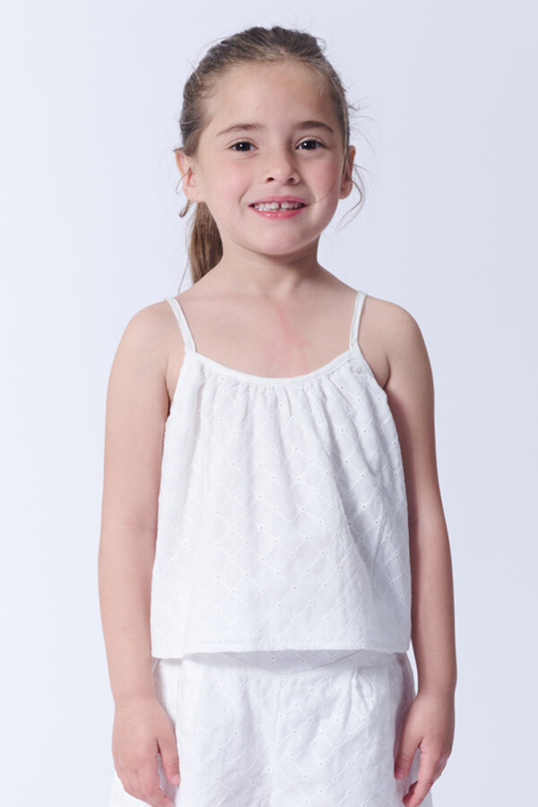 Blusa Broderie Blanco