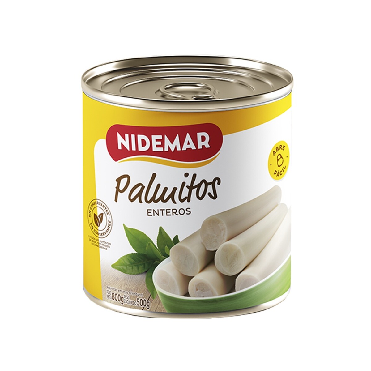 PALMITOS NIDEMAR ENTERO 800G 