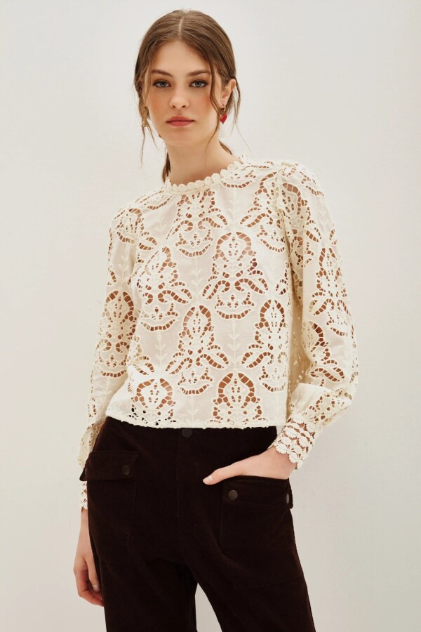 Camisa Laces Cala Crudo